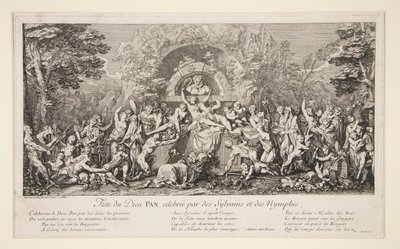 Festa del dio Pan, celebrata da Silvani e Ninfe da Claude Gillot