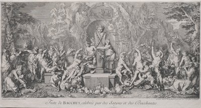 Le quattro feste: Festa di Bacco da Claude Gillot