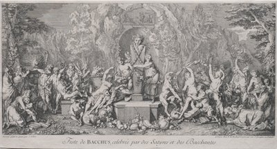 Le quattro feste: Festa di Bacco da Claude Gillot