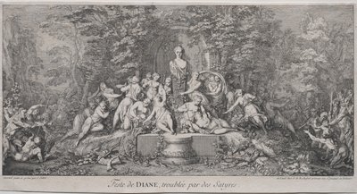 Le quattro feste: Festa di Diana da Claude Gillot