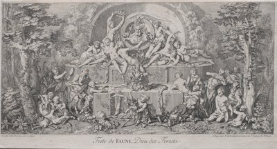Le quattro feste: Festa di Fauno da Claude Gillot