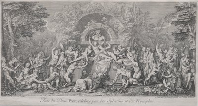 Le quattro feste: Festa del dio Pan da Claude Gillot
