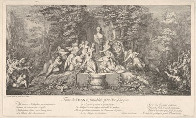 La festa di Diana, interrotta dai satiri, ca. 1786 da Claude Gillot