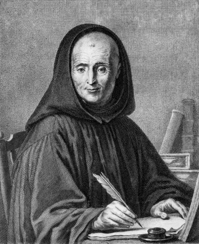 Ritratto di Jean Mabillon (1632-1707) inciso da Alexis Loir (1640-1713) da Claude Guy Halle