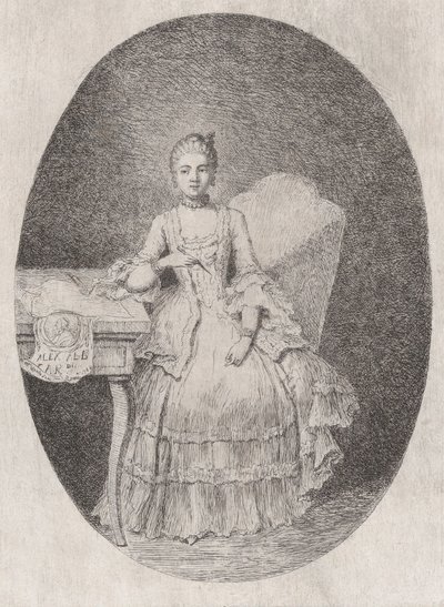 Ritratto di Marguerite Le Comte da Claude Henri Watelet