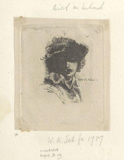 Autoritratto con Saskia: solo Rembrandt da Claude Henri Watelet