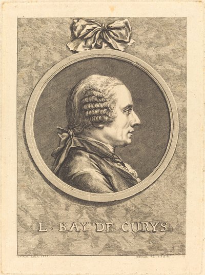 L. Bay de Curys da Claude Henri Watelet after Charles Nicolas Cochin II