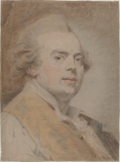 Autoritratto, c.1780 da Claude Jean Baptiste Hoin