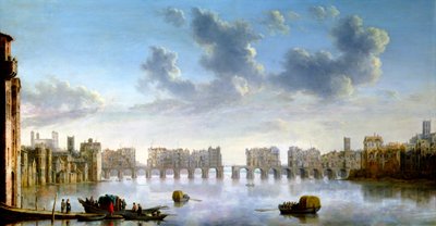 Vecchio Ponte di Londra, c1630 da Claude Jongh