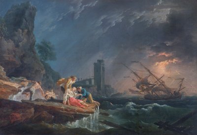 Un naufragio, c.1760-65 da Claude Joseph (after) Vernet