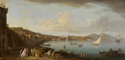 Napoli, veduta della baia da sud, c.1742 da Claude Joseph Vernet