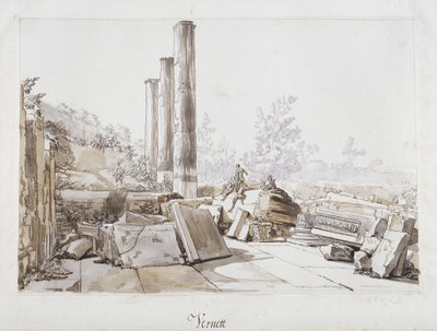 Rovine del Tempio di Serapide a Pozzuoli, 1750 da Claude Joseph Vernet