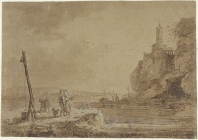 Piccolo porto sotto le scogliere da Claude Joseph Vernet