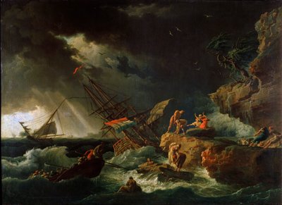 Tempesta al mare, 1740s da Claude Joseph Vernet