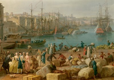 Il porto di Marsiglia nel XVIII secolo (dettaglio) da Claude Joseph Vernet