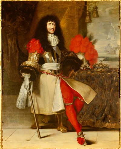 Ritratto a figura intera di Luigi XIV, re di Francia e Navarra (1638-1715) - circa 1665-1670 da Claude Lefebvre