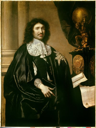 Ritratto di Jean Baptiste Colbert, Ministro di Luigi XIV. Dipinto di Claude Lefebvre (1666) da Claude Lefebvre