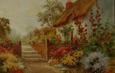 Scena di giardino di cottage da Claude Leighton Fisher