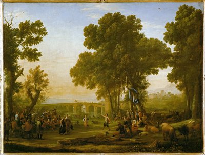 Festa del villaggio ... da Claude Lorrain (1600-82)
