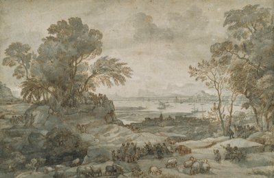 Paesaggio con Cristo che predica il Sermone della Montagna da Claude Lorrain