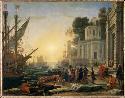 Lo sbarco di Cleopatra a Tarso per incontrare ... da Claude Lorrain (1600-82)