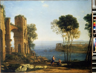 Vista costiera con Apollo e la Sibilla Cumana da Claude  Lorrain