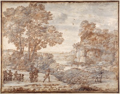 Ascanio che spara al cervo di Silvia, c.1680 da Claude Lorrain