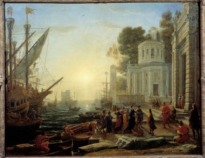 Cleopatra incontra Marco Antonio a Tarso da Claude Lorrain
