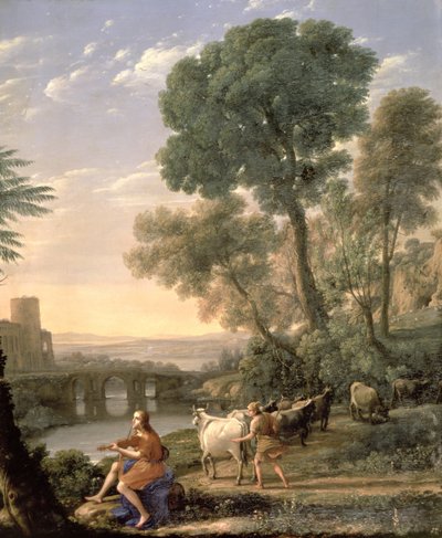 Paesaggio con Apollo che custodisce le mandrie di Admeto da Claude Lorrain (1600 82)