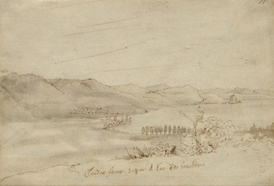 Veduta del Lago di Bracciano, c.1638-39 da Claude Lorrain