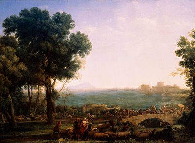 Battaglia sul ponte, Battaglia tra gli imperatori Massenzio e Costantino, 1655 da Claude Lorrain