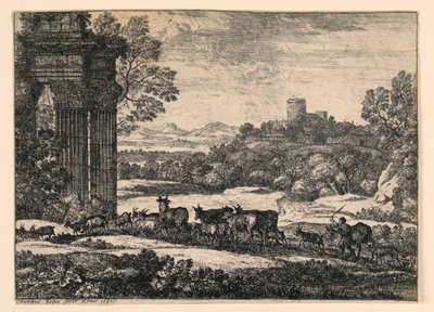 Bovini condotti a casa attraverso una tempesta da Claude Lorrain