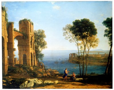 Vista costiera con Apollo e la Sibilla Cumana da Claude Lorrain