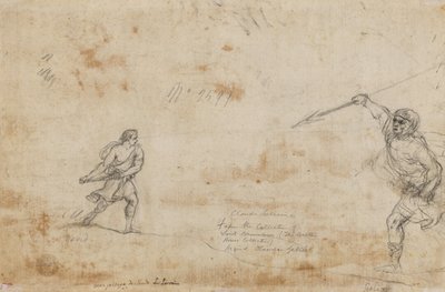 Davide e Golia verso, c. 1645 da Claude Lorrain