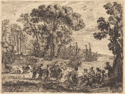 Europa e il toro da Claude Lorrain