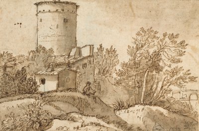 Edifici agricoli sul Tevere, 1663 da Claude Lorrain
