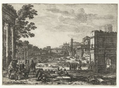 Foro Romano a Roma da Claude Lorrain