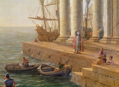 Scena del porto, dettaglio da 