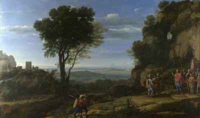 Paesaggio con Davide nella caverna di Adullam da Claude Lorrain