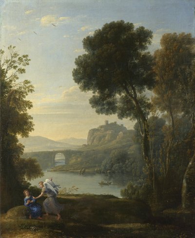 Paesaggio con Agar e l