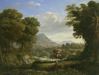 Paesaggio con San Giorgio e il drago da Claude Lorrain