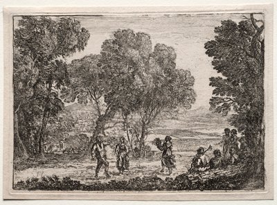 Paesaggio con danza campestre (Piccola tavola) da Claude Lorrain