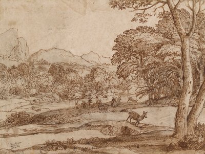Paesaggio con un branco di cervi da Claude Lorrain