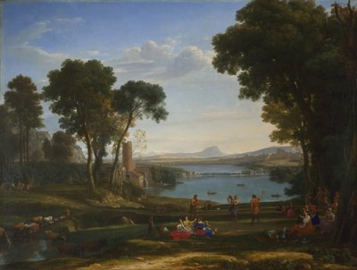 Paesaggio con il matrimonio di Isacco e Rebecca, 1648 da Claude Lorrain