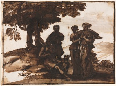 Scena pastorale con figure classiche da Claude Lorrain