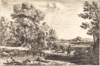 Rebecca ed Eliezer (Le pont de bois) da Claude Lorrain