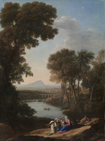 Riposo durante la fuga in Egitto, primi anni 1640 da Claude Lorrain