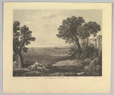 Paesaggio marino con Bacco e Arianna, 1742 da Claude Lorrain