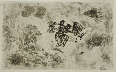 Donna seduta e altri schizzi da Claude Lorrain