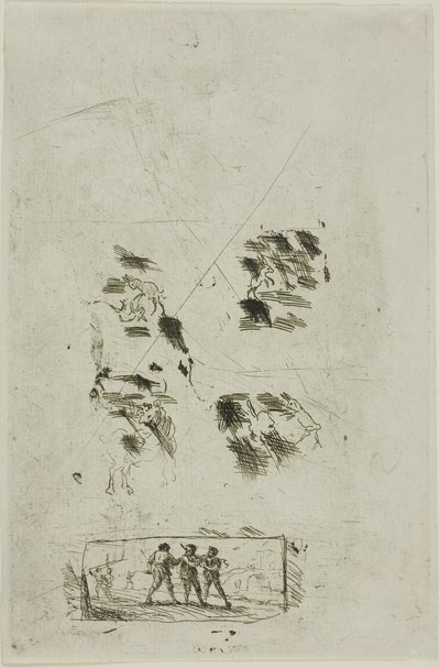 Studio per una scena con briganti da Claude Lorrain